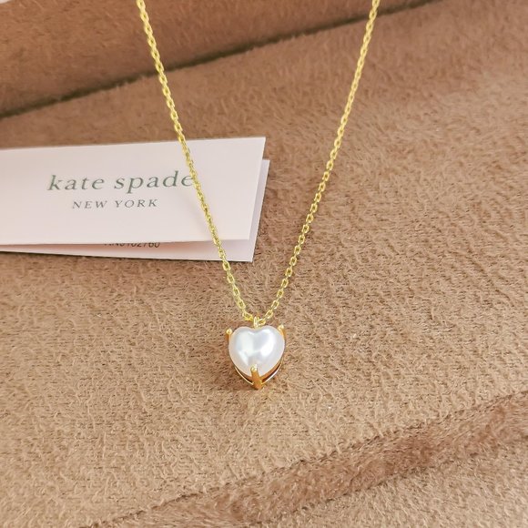 Kate Spade my love june heart gold pendant necklace | NEW